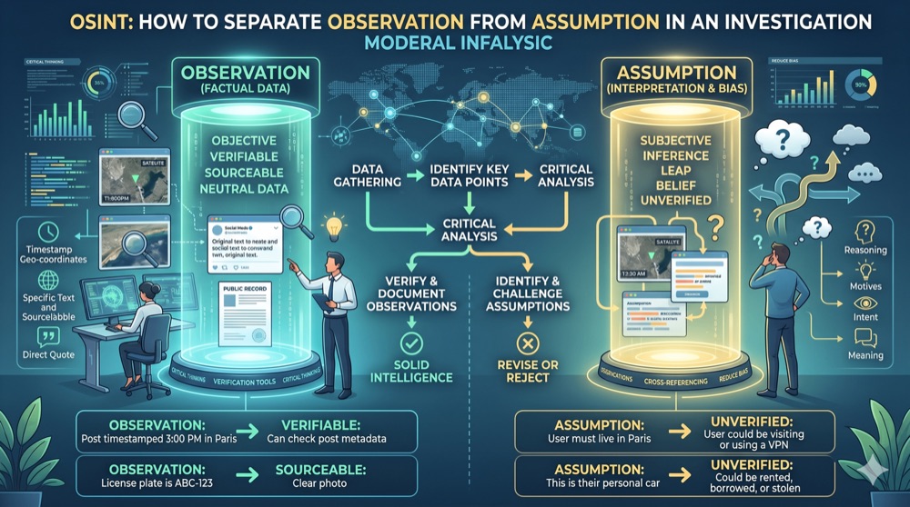 How to Separate Observation from Assumption in an OSINT Investigation
